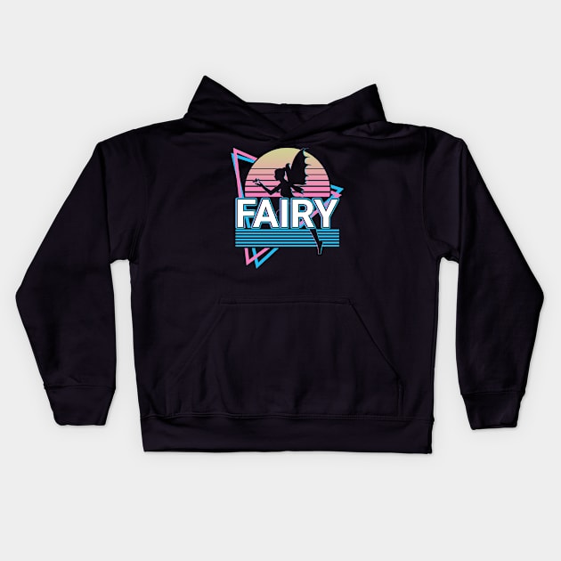 Fairy Vaporwave Aesthetic Retro Gift Kids Hoodie by Alex21